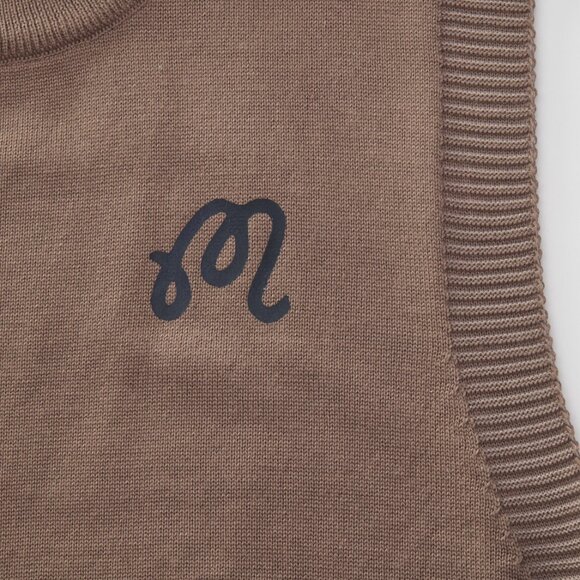 Malbon Golf Knit Sweater Vest (Tan/Brown) ⛳️🤎 - Picture 4 of 4